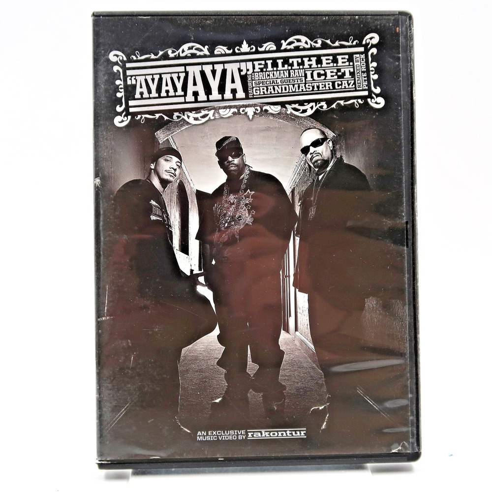 AYAYAYA FILTHEE DVD Ice T Brickman Raw Grandmaster Caz Rap Hip Hop Pete Rock